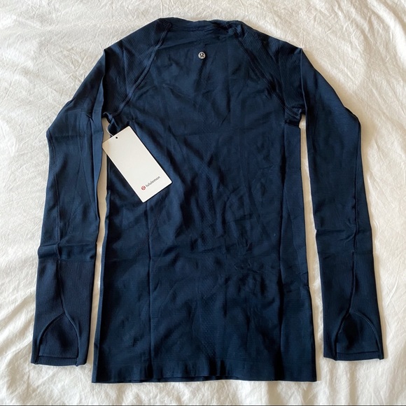 NWT lululemon swiftly tech Rare TRUE NAVY sz 4 - Picture 3 of 6